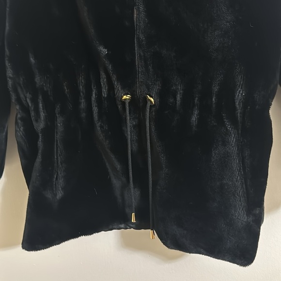 Vintage St. John Collection by Marie Gray Faux Fur Zip Cinched Waist Jacket - Picture 2 of 6